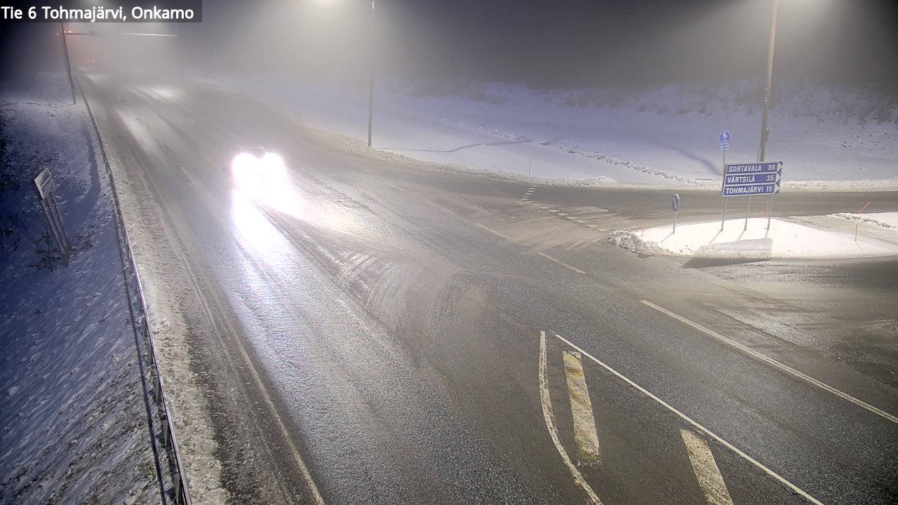 Weather Camera Image Väg 6 Tohmajärvi, Onkamo, Tohmajärvi, Pohjois-Karjala