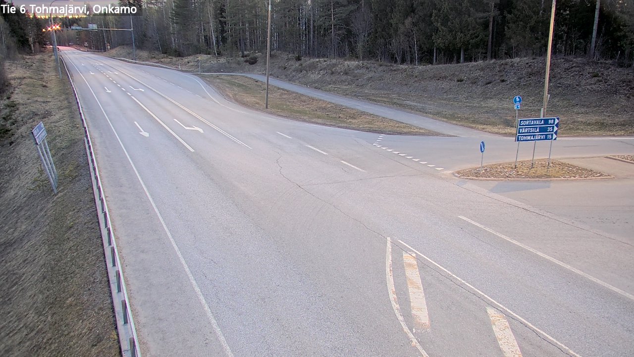 Weather Camera Image Väg 6 Tohmajärvi, Onkamo, Tohmajärvi, Pohjois-Karjala
