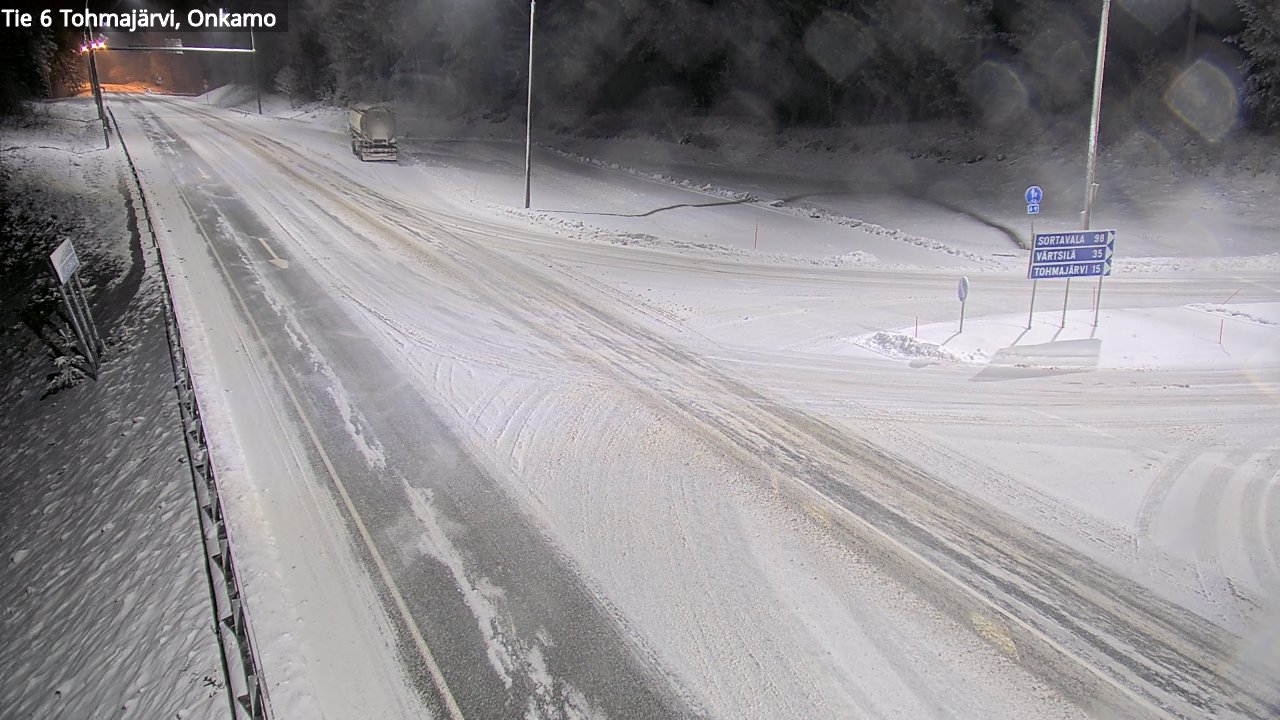 Weather Camera Image Väg 6 Tohmajärvi, Onkamo, Tohmajärvi, Pohjois-Karjala