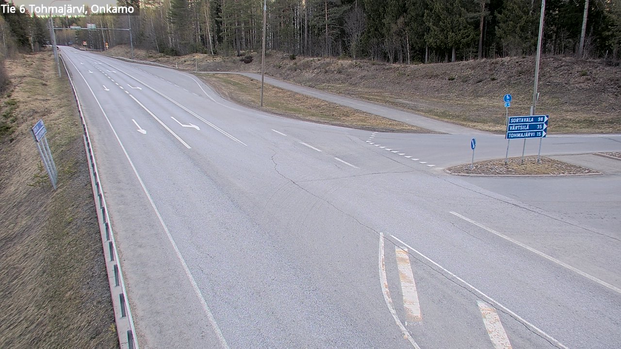Weather Camera Image Road 6 Tohmajärvi, Onkamo, Tohmajärvi, Pohjois-Karjala