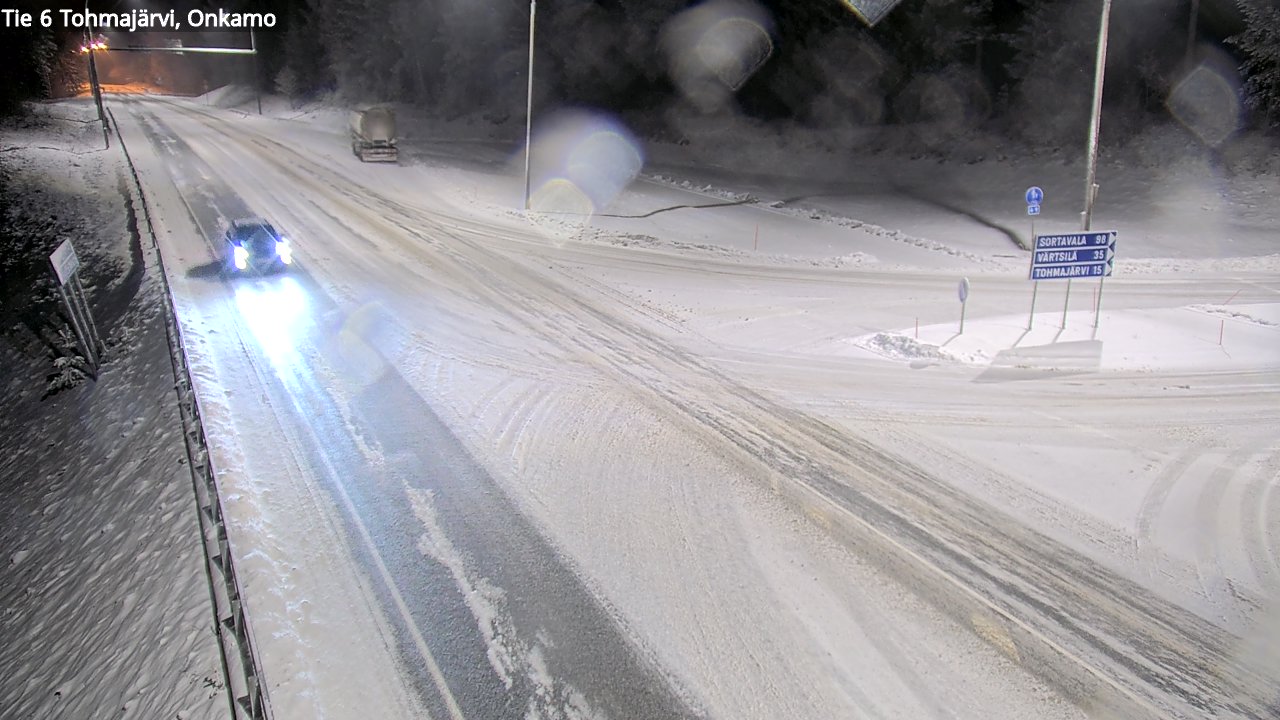 Weather Camera Image Väg 6 Tohmajärvi, Onkamo, Tohmajärvi, Pohjois-Karjala