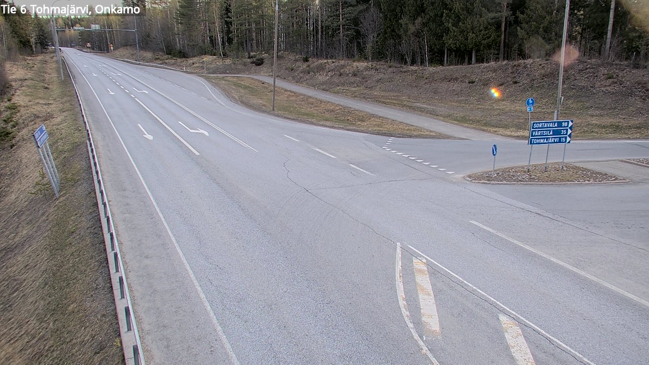 Weather Camera Image Road 6 Tohmajärvi, Onkamo, Tohmajärvi, Pohjois-Karjala