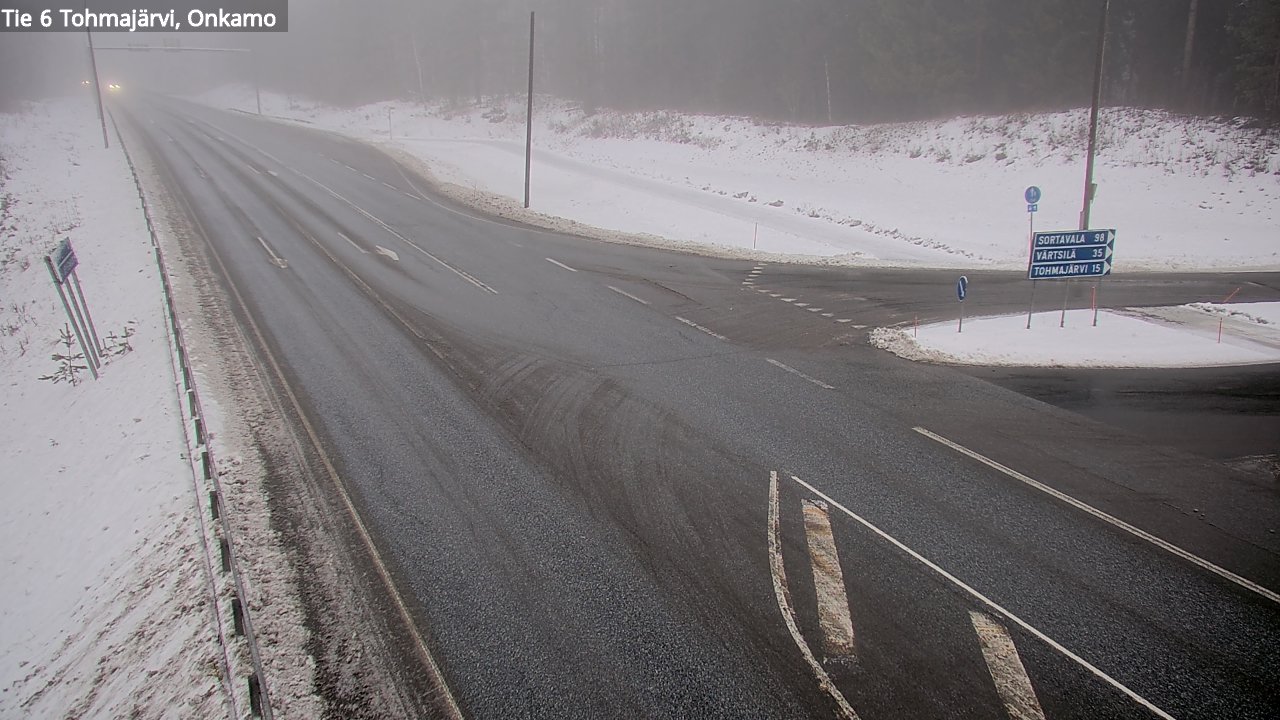 Weather Camera Image Väg 6 Tohmajärvi, Onkamo, Tohmajärvi, Pohjois-Karjala