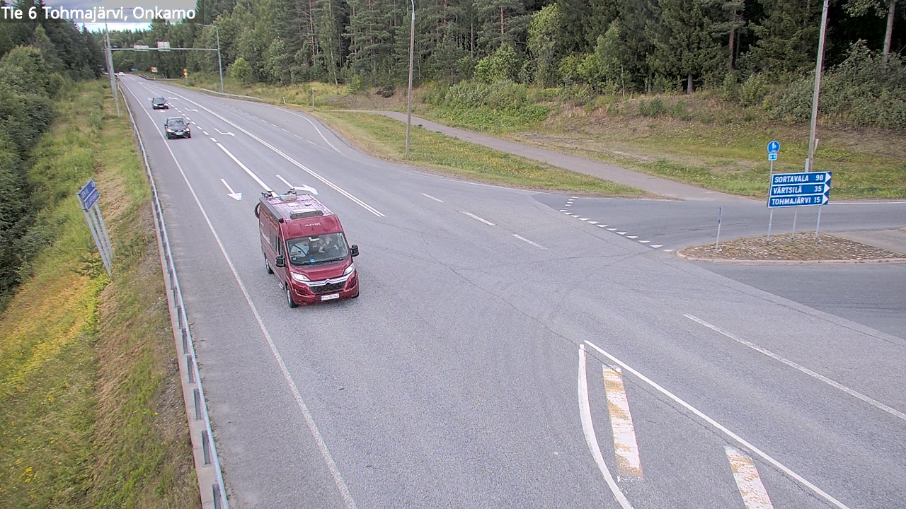 Kelikamerat Kuva Tie 6 Tohmajärvi, Onkamo, Tohmajärvi, Pohjois-Karjala