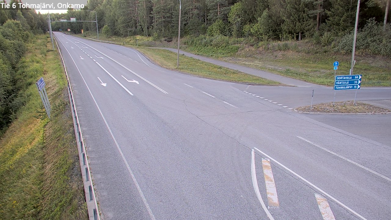 Weather Camera Image Väg 6 Tohmajärvi, Onkamo, Tohmajärvi, Pohjois-Karjala