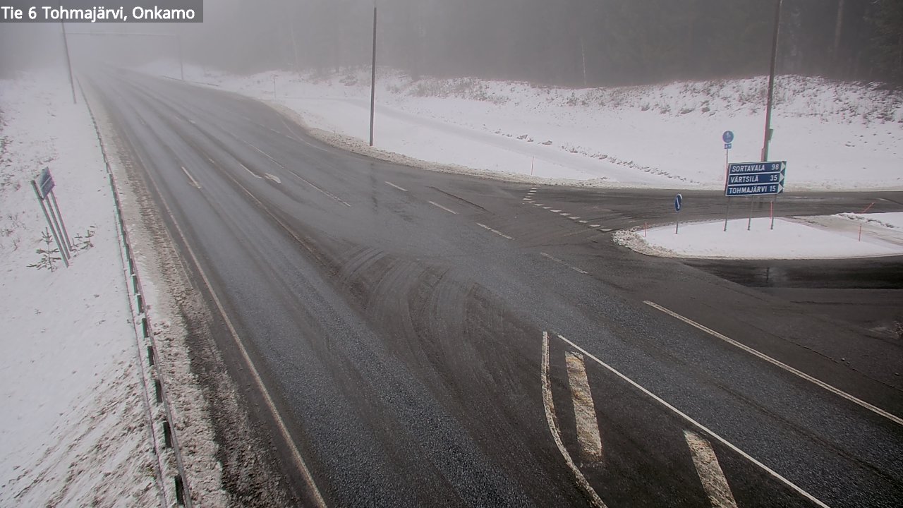 Weather Camera Image Väg 6 Tohmajärvi, Onkamo, Tohmajärvi, Pohjois-Karjala