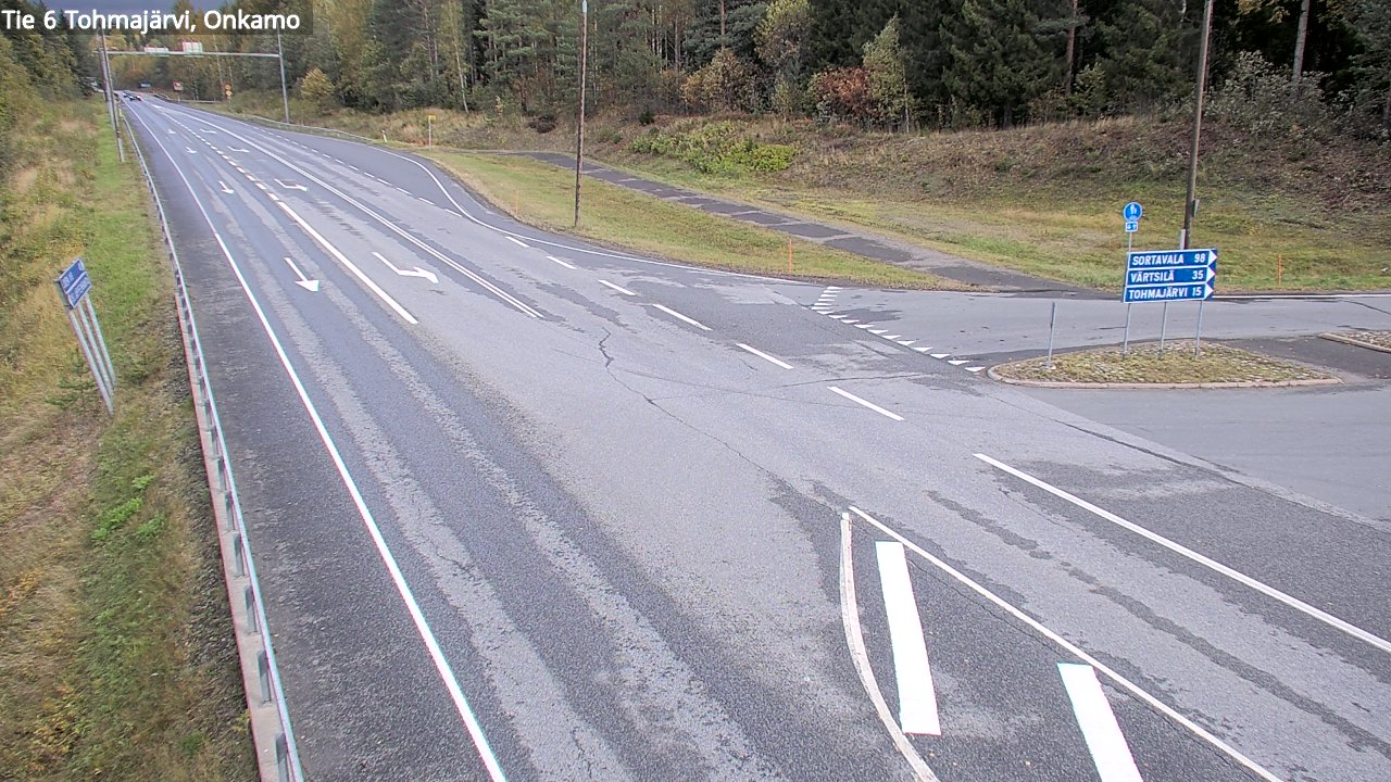 Weather Camera Image Road 6 Tohmajärvi, Onkamo, Tohmajärvi, Pohjois-Karjala