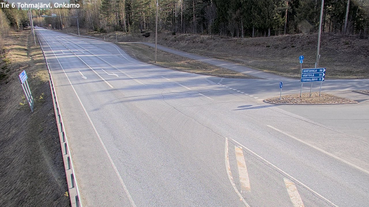 Weather Camera Image Road 6 Tohmajärvi, Onkamo, Tohmajärvi, Pohjois-Karjala