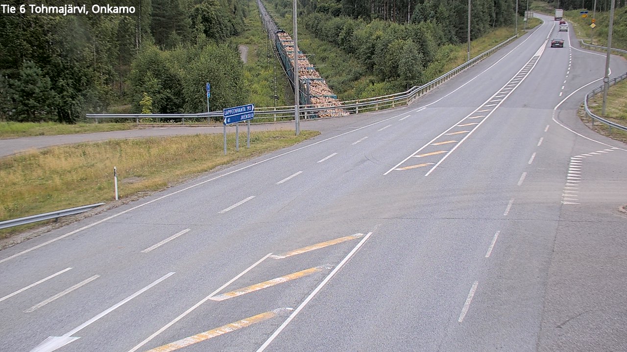 Weather Camera Image Road 6 Tohmajärvi, Onkamo, Tohmajärvi, Pohjois-Karjala