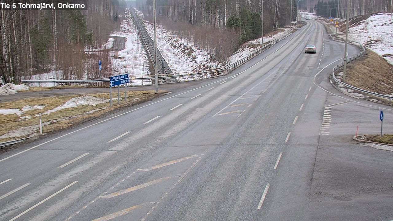 Weather Camera Image Road 6 Tohmajärvi, Onkamo, Tohmajärvi, Pohjois-Karjala