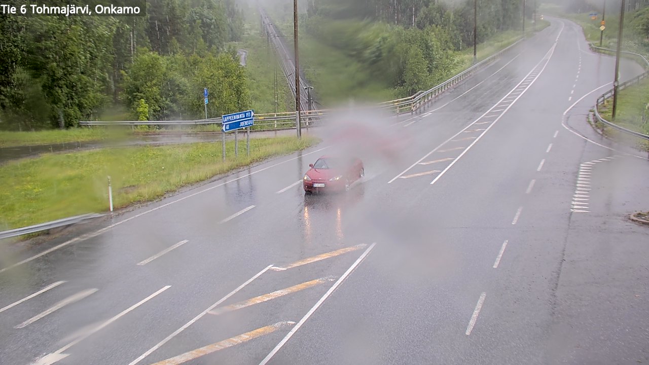 Weather Camera Image Väg 6 Tohmajärvi, Onkamo, Tohmajärvi, Pohjois-Karjala
