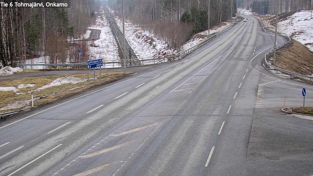 Weather Camera Image Road 6 Tohmajärvi, Onkamo, Tohmajärvi, Pohjois-Karjala