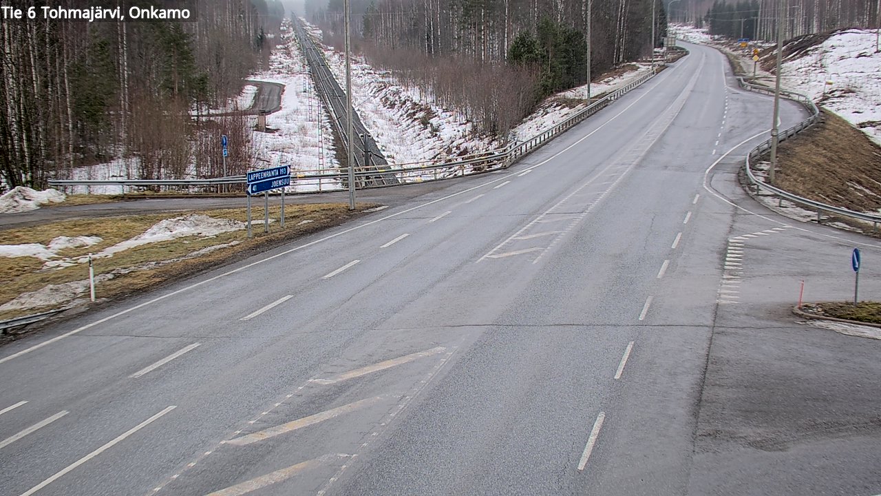 Weather Camera Image Väg 6 Tohmajärvi, Onkamo, Tohmajärvi, Pohjois-Karjala