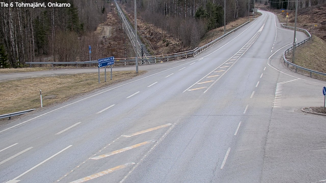 Weather Camera Image Väg 6 Tohmajärvi, Onkamo, Tohmajärvi, Pohjois-Karjala
