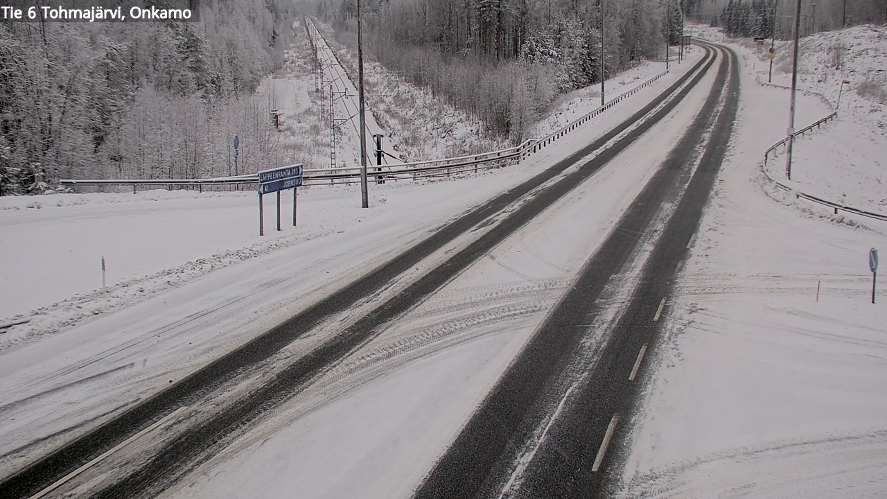 Weather Camera Image Väg 6 Tohmajärvi, Onkamo, Tohmajärvi, Pohjois-Karjala