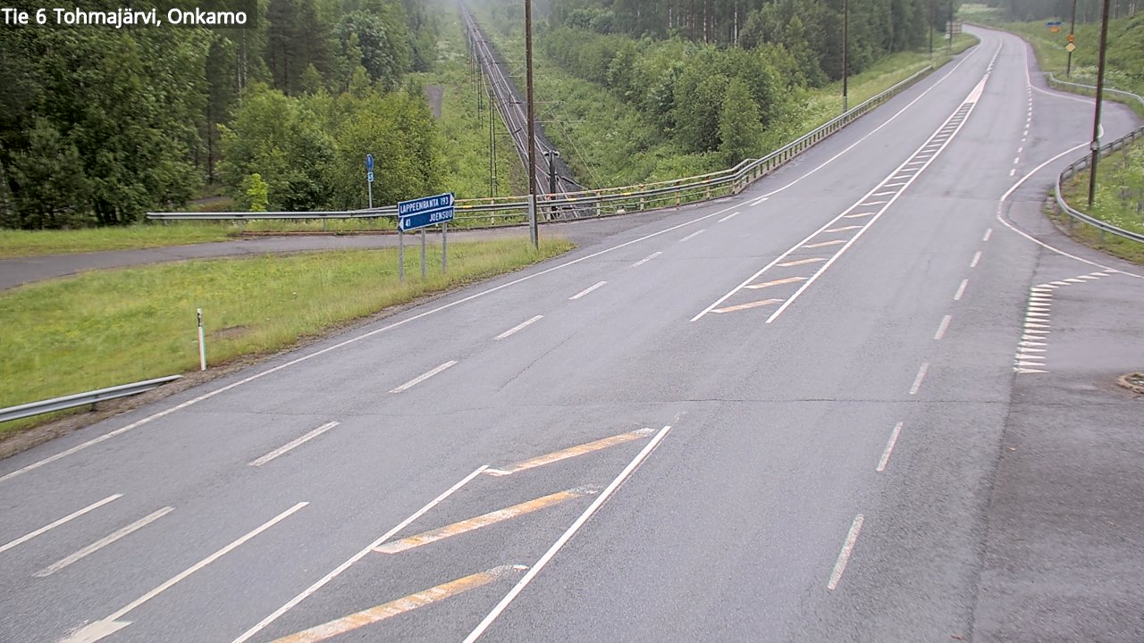 Kelikamerat Kuva Tie 6 Tohmajärvi, Onkamo, Tohmajärvi, Pohjois-Karjala