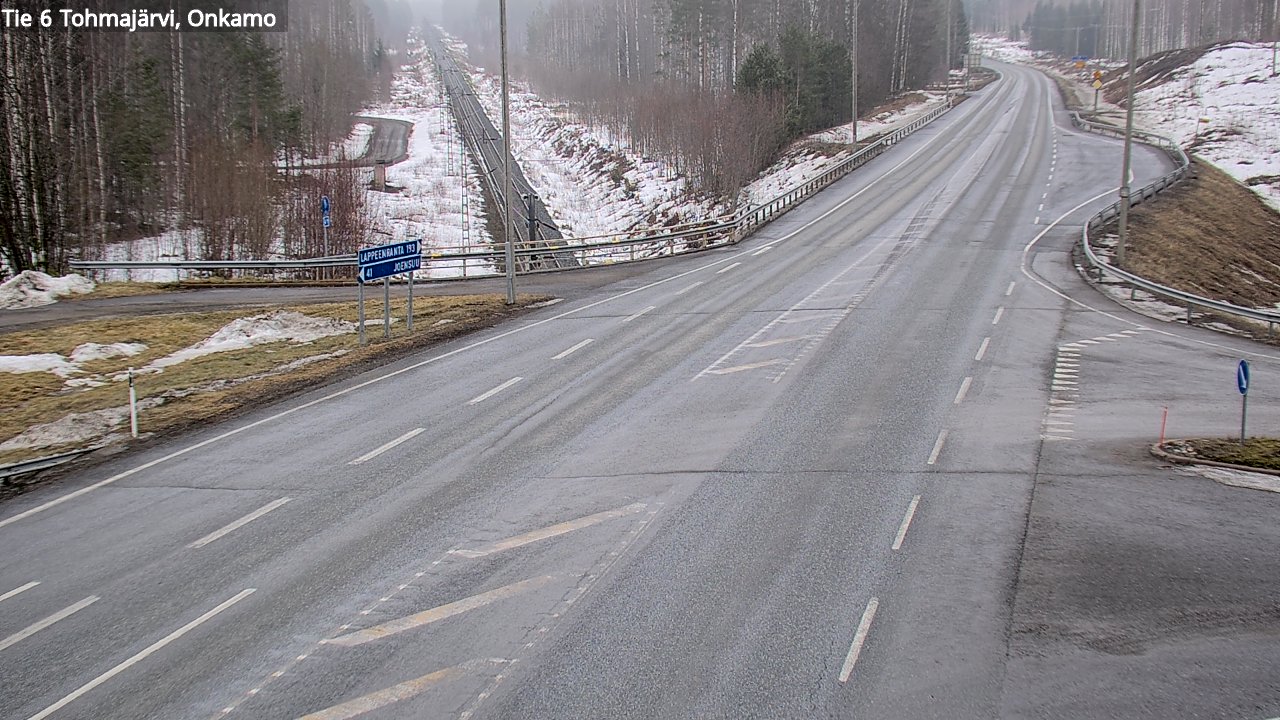 Weather Camera Image Road 6 Tohmajärvi, Onkamo, Tohmajärvi, Pohjois-Karjala