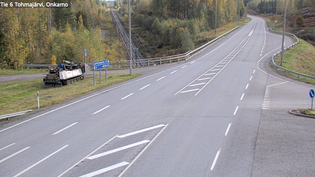 Weather Camera Image Road 6 Tohmajärvi, Onkamo, Tohmajärvi, Pohjois-Karjala