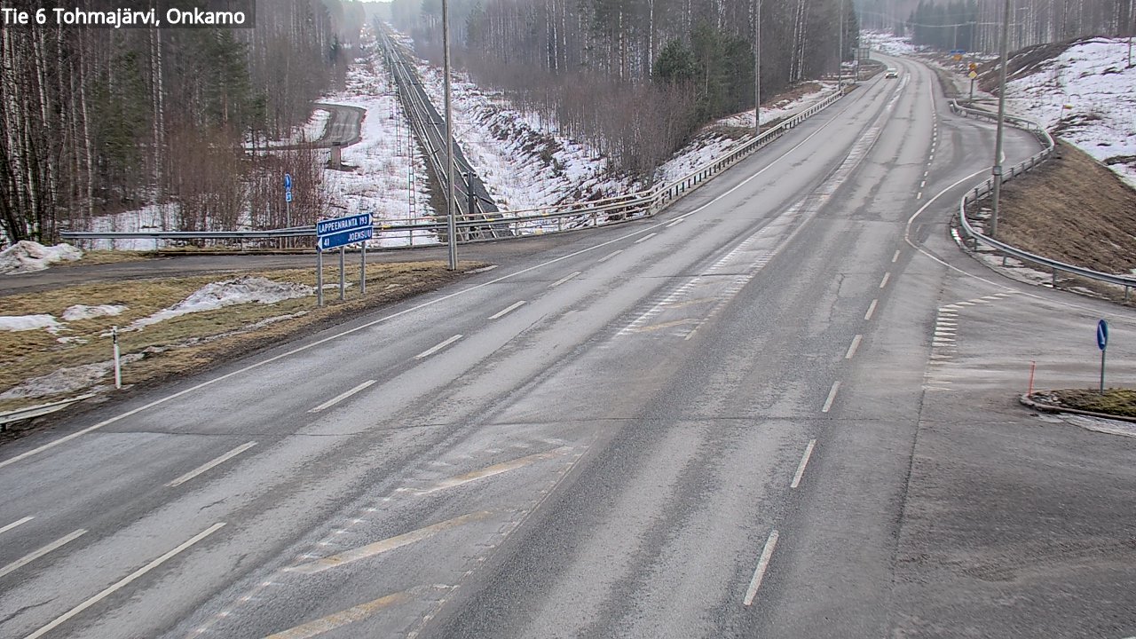 Weather Camera Image Road 6 Tohmajärvi, Onkamo, Tohmajärvi, Pohjois-Karjala