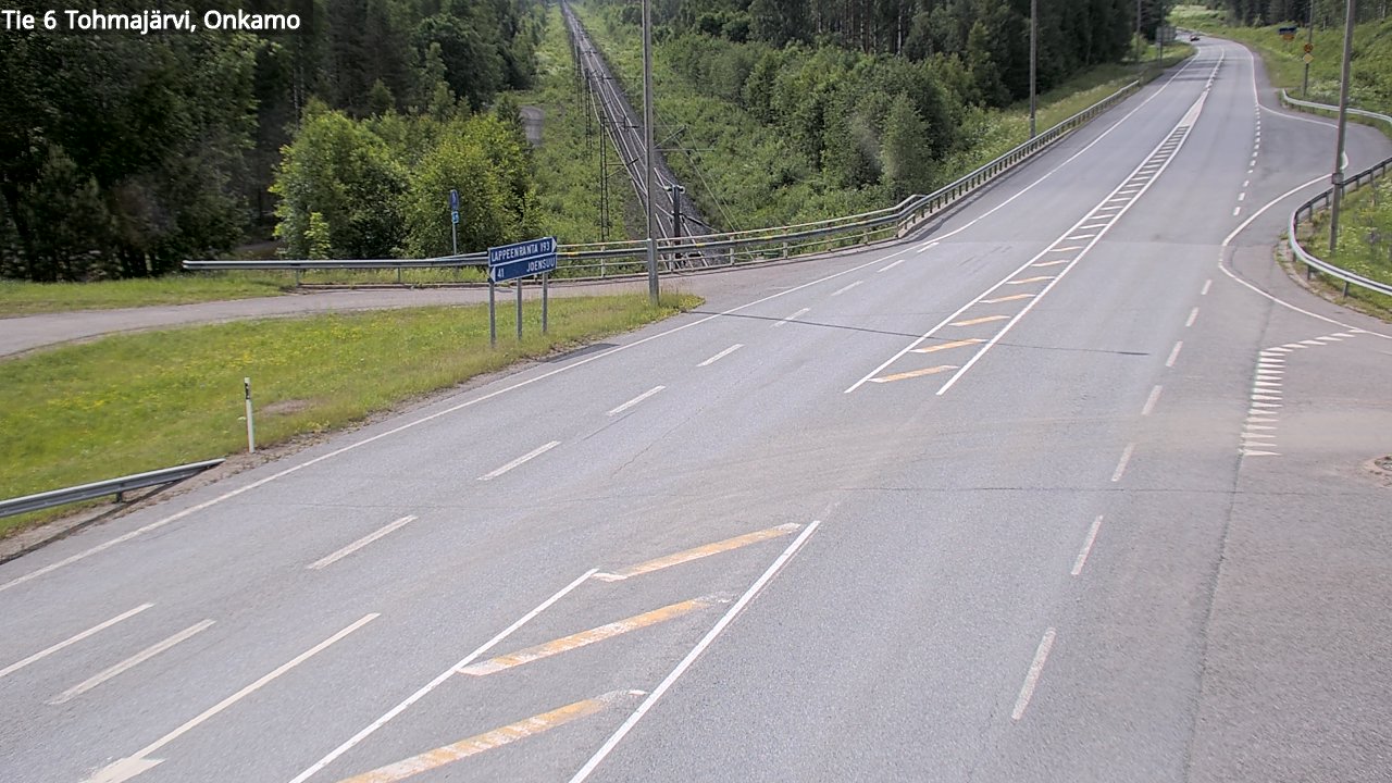 Kelikamerat Kuva Tie 6 Tohmajärvi, Onkamo, Tohmajärvi, Pohjois-Karjala