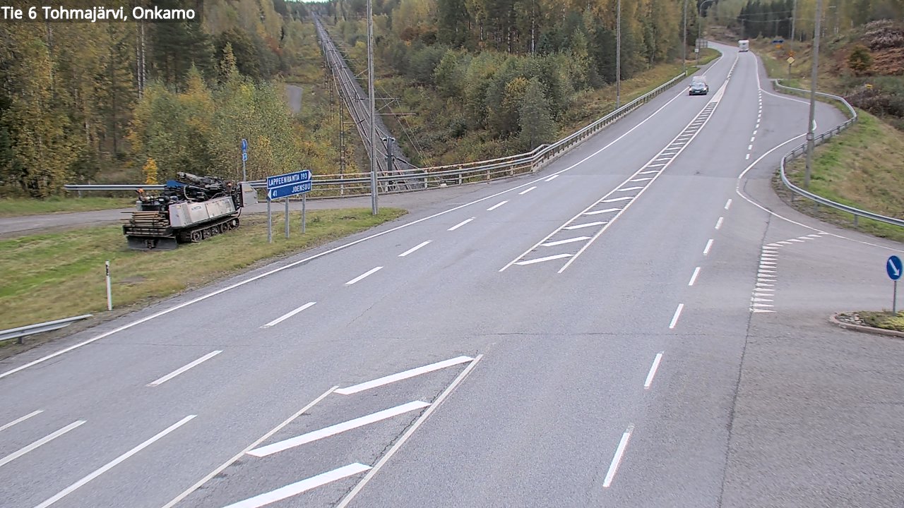 Weather Camera Image Road 6 Tohmajärvi, Onkamo, Tohmajärvi, Pohjois-Karjala