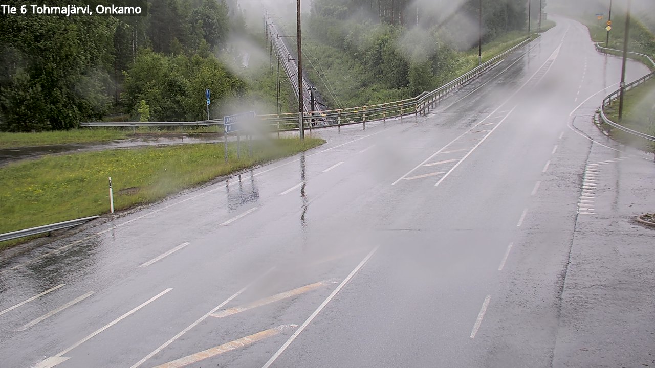 Weather Camera Image Väg 6 Tohmajärvi, Onkamo, Tohmajärvi, Pohjois-Karjala