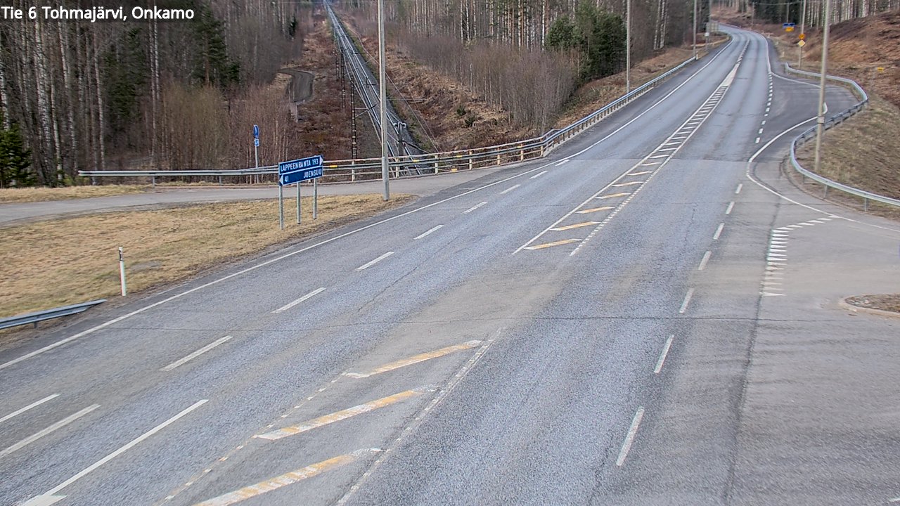 Weather Camera Image Väg 6 Tohmajärvi, Onkamo, Tohmajärvi, Pohjois-Karjala