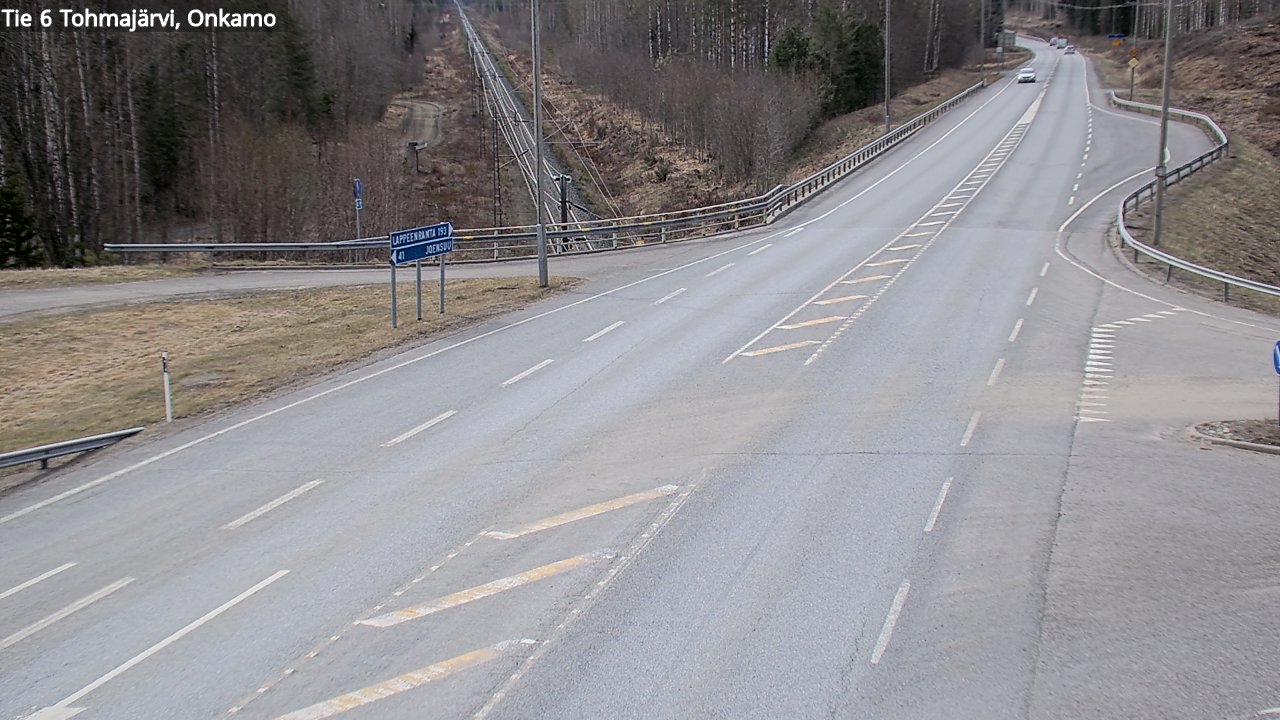 Weather Camera Image Väg 6 Tohmajärvi, Onkamo, Tohmajärvi, Pohjois-Karjala