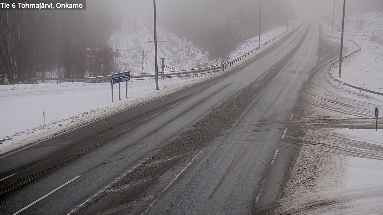 Weather Camera Image Road 6 Tohmajärvi, Onkamo, Tohmajärvi, Pohjois-Karjala