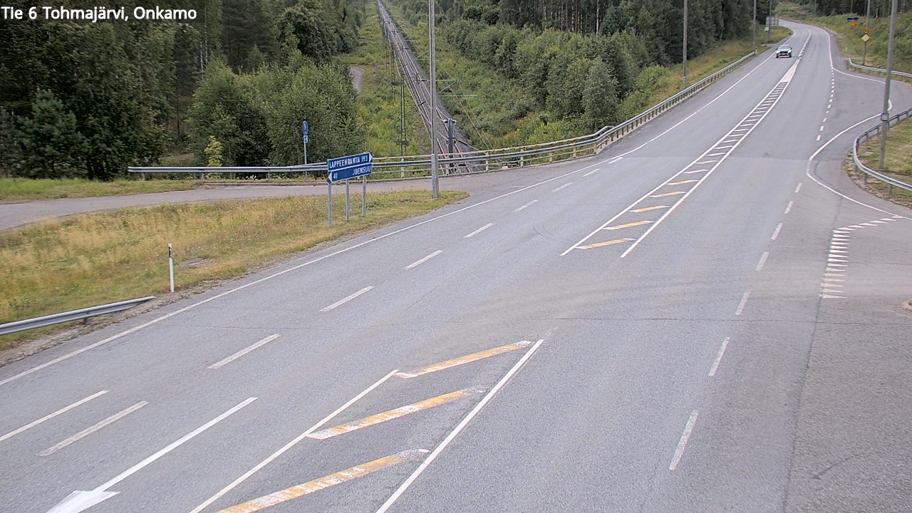 Weather Camera Image Road 6 Tohmajärvi, Onkamo, Tohmajärvi, Pohjois-Karjala