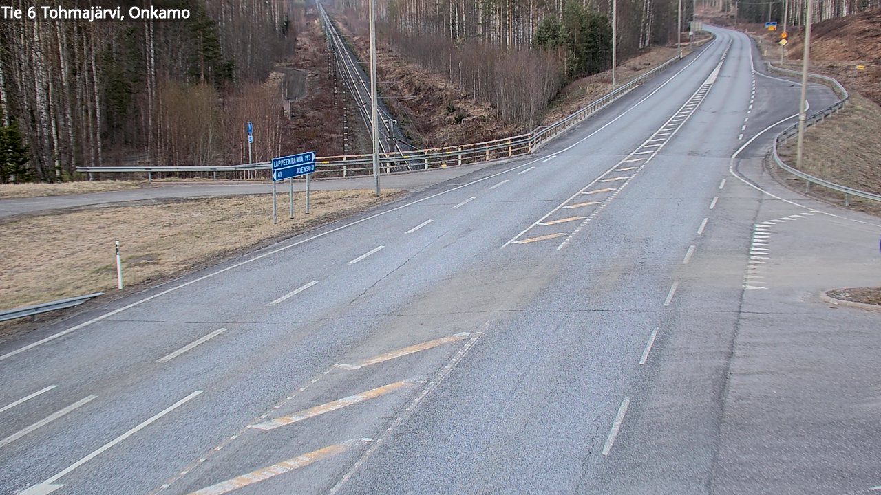 Weather Camera Image Väg 6 Tohmajärvi, Onkamo, Tohmajärvi, Pohjois-Karjala