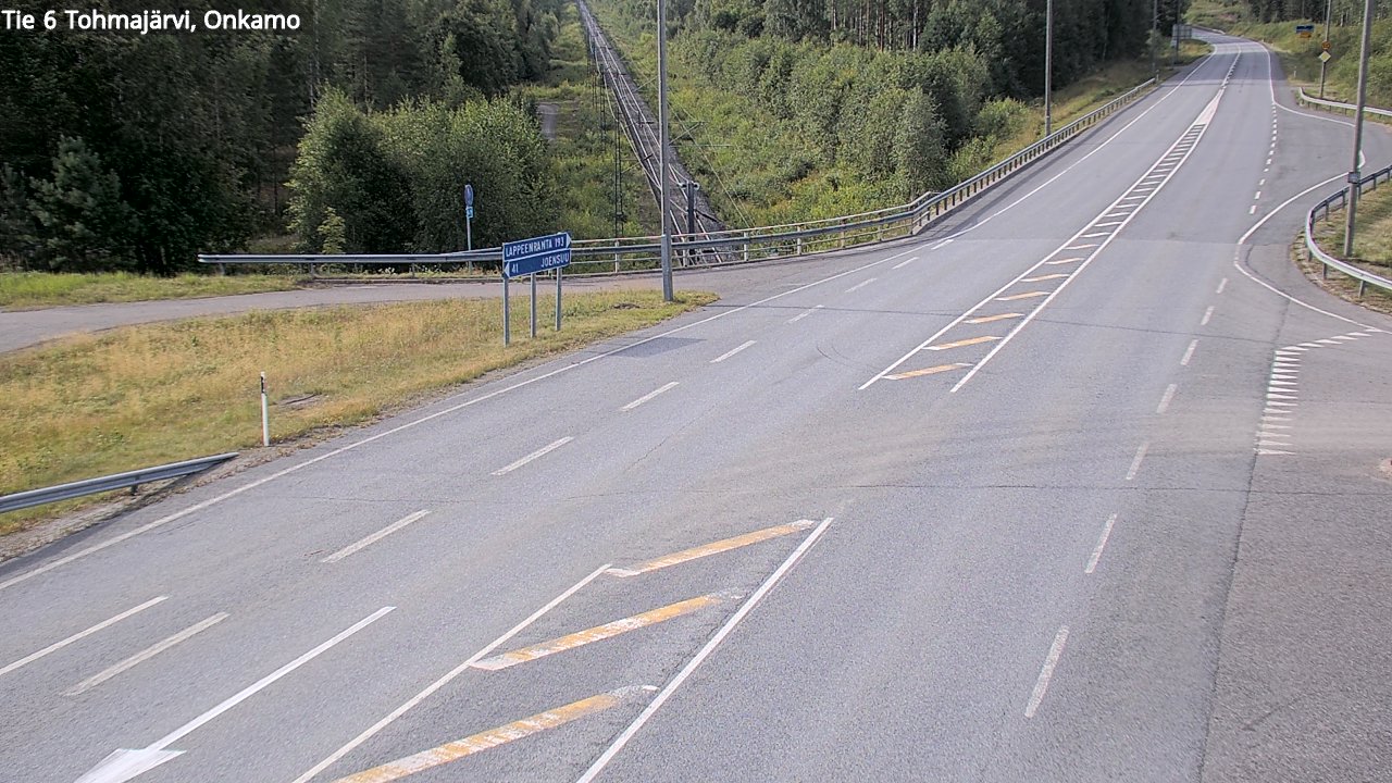 Weather Camera Image Road 6 Tohmajärvi, Onkamo, Tohmajärvi, Pohjois-Karjala