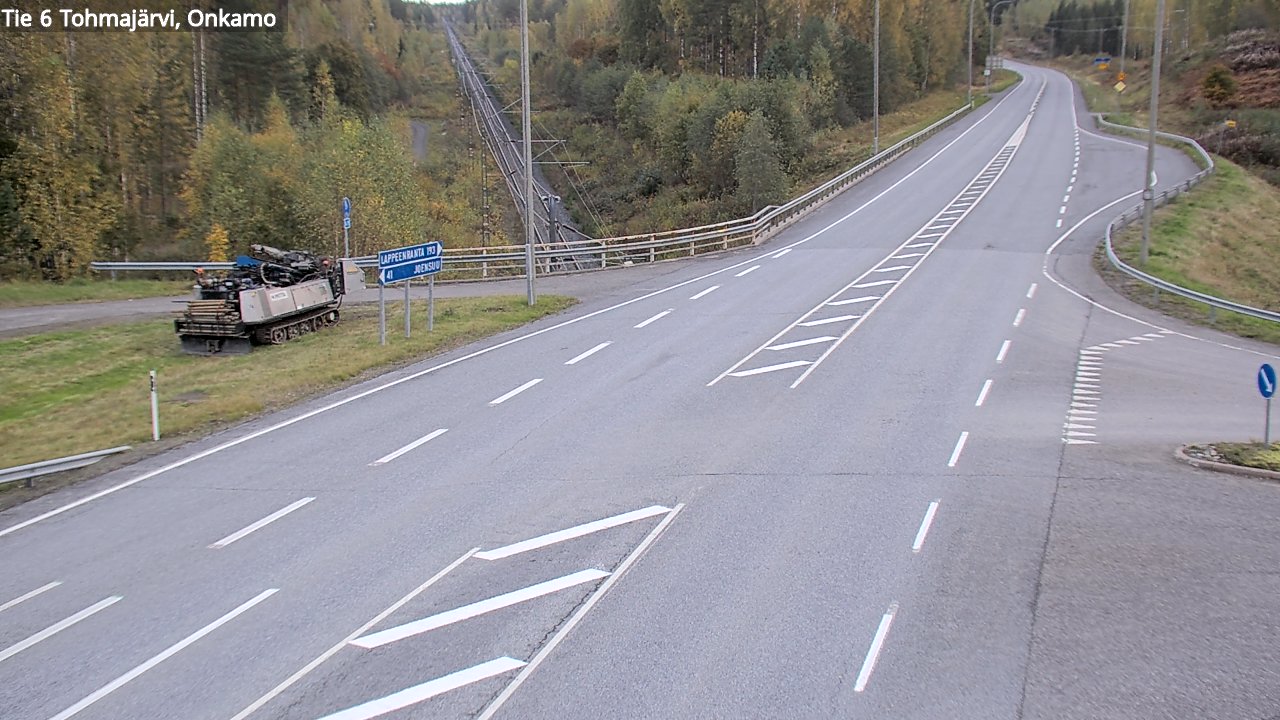 Weather Camera Image Road 6 Tohmajärvi, Onkamo, Tohmajärvi, Pohjois-Karjala