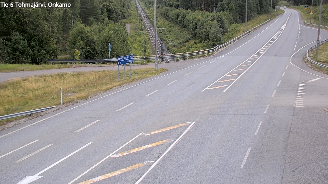 Weather Camera Image Road 6 Tohmajärvi, Onkamo, Tohmajärvi, Pohjois-Karjala
