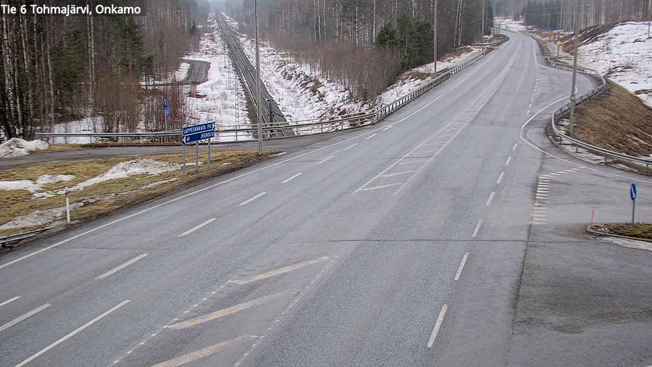 Weather Camera Image Road 6 Tohmajärvi, Onkamo, Tohmajärvi, Pohjois-Karjala