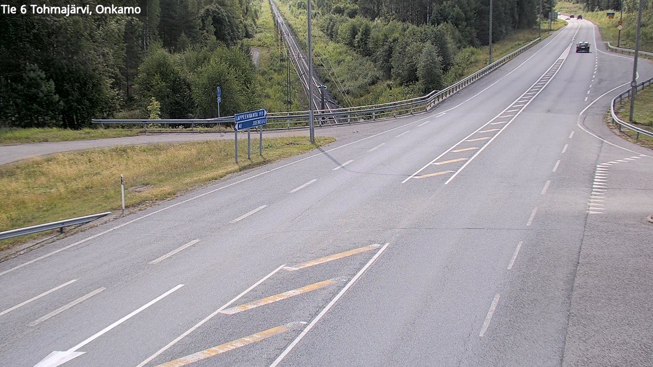 Weather Camera Image Väg 6 Tohmajärvi, Onkamo, Tohmajärvi, Pohjois-Karjala