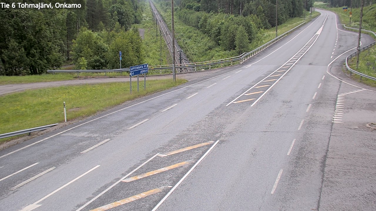 Weather Camera Image Väg 6 Tohmajärvi, Onkamo, Tohmajärvi, Pohjois-Karjala