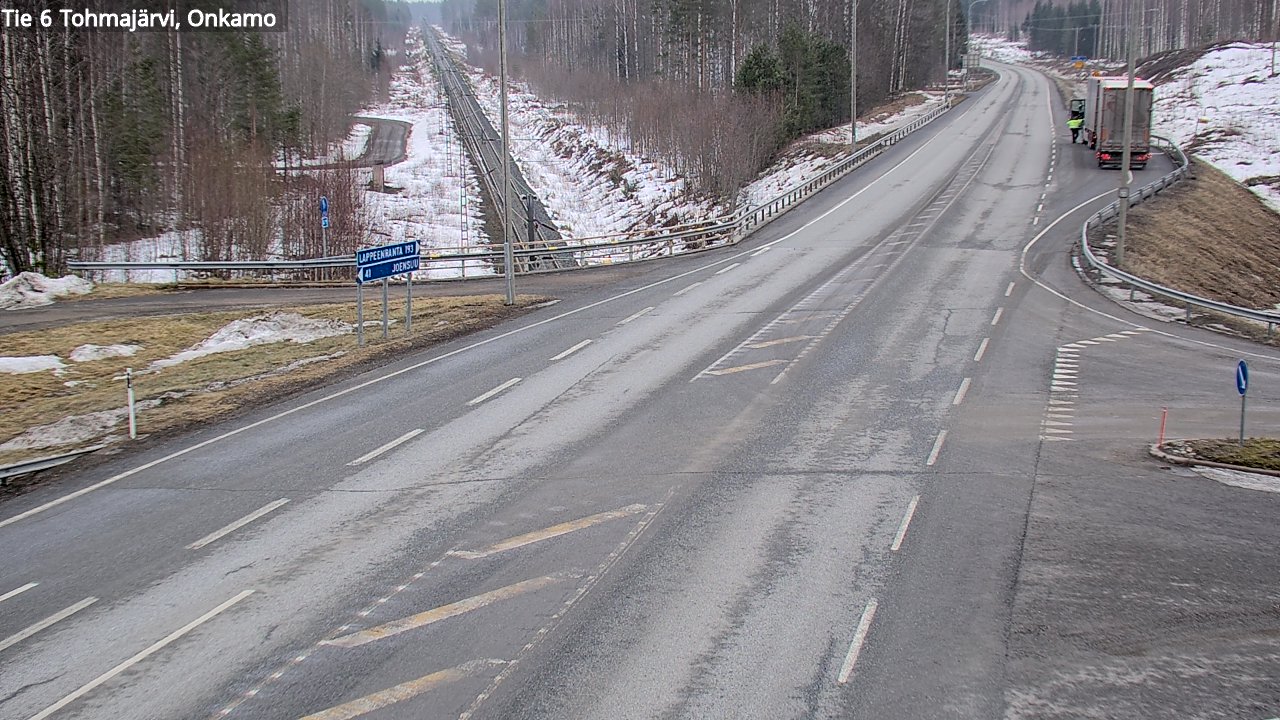 Weather Camera Image Road 6 Tohmajärvi, Onkamo, Tohmajärvi, Pohjois-Karjala