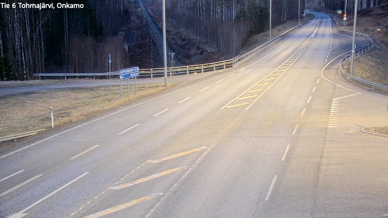 Weather Camera Image Väg 6 Tohmajärvi, Onkamo, Tohmajärvi, Pohjois-Karjala