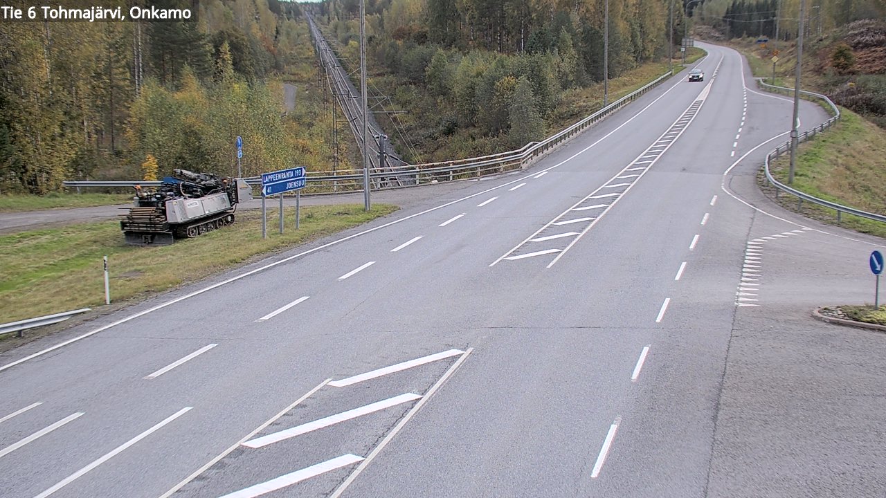 Weather Camera Image Road 6 Tohmajärvi, Onkamo, Tohmajärvi, Pohjois-Karjala