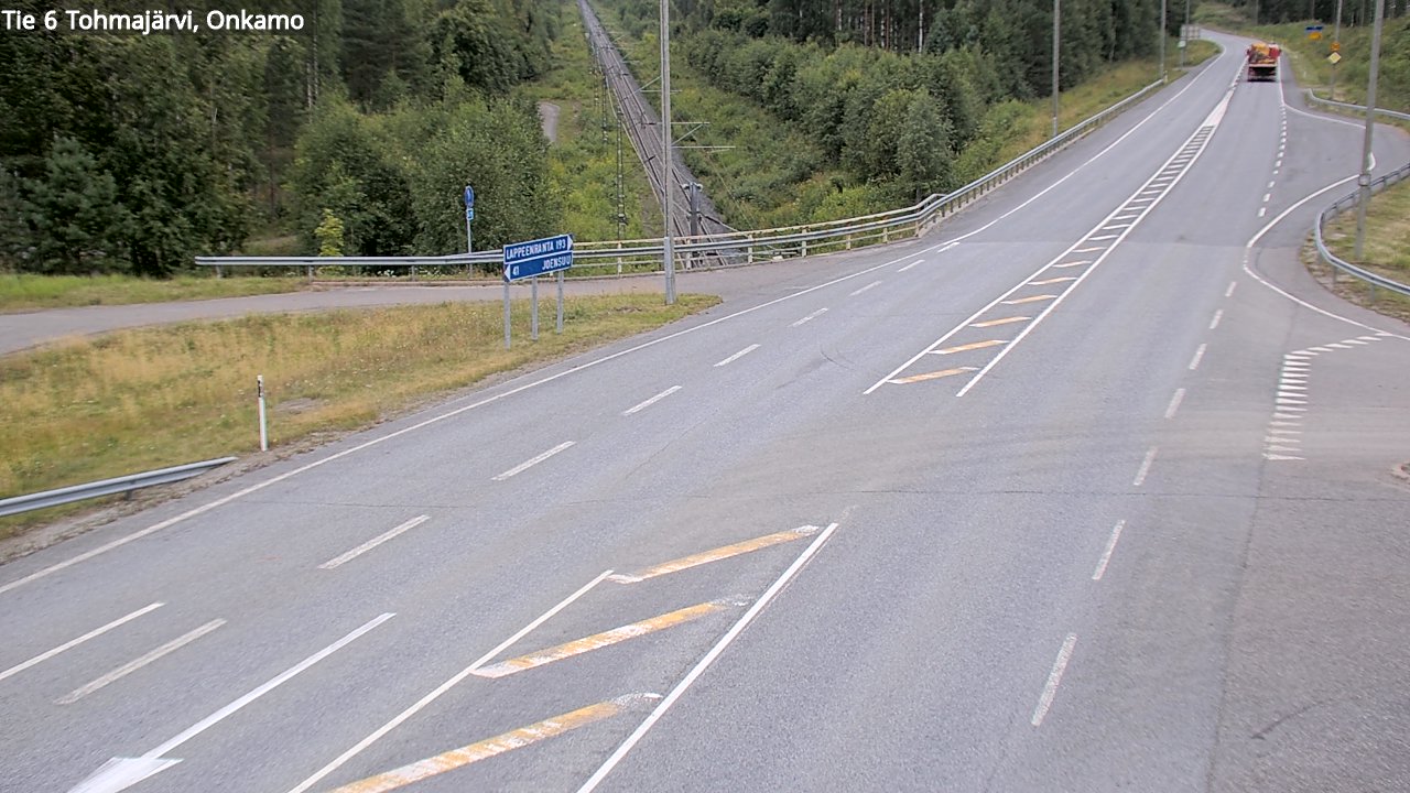 Weather Camera Image Road 6 Tohmajärvi, Onkamo, Tohmajärvi, Pohjois-Karjala