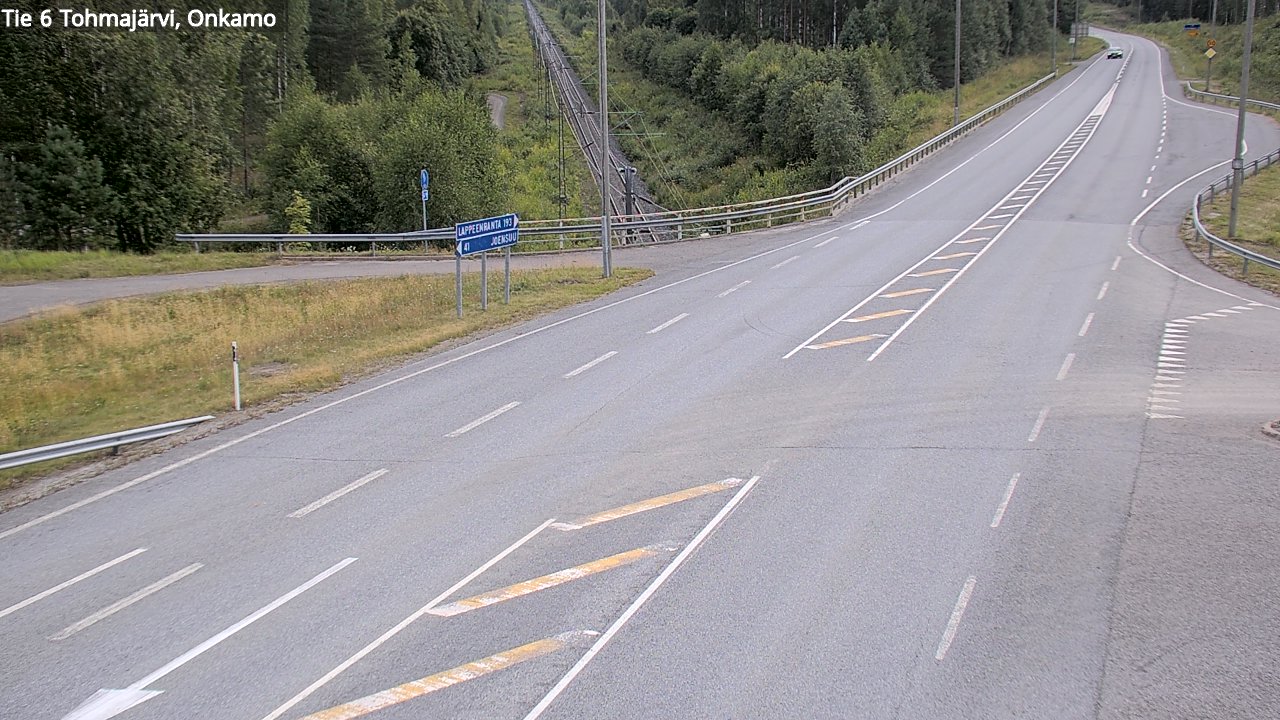 Weather Camera Image Road 6 Tohmajärvi, Onkamo, Tohmajärvi, Pohjois-Karjala