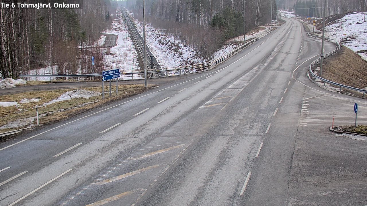 Weather Camera Image Road 6 Tohmajärvi, Onkamo, Tohmajärvi, Pohjois-Karjala