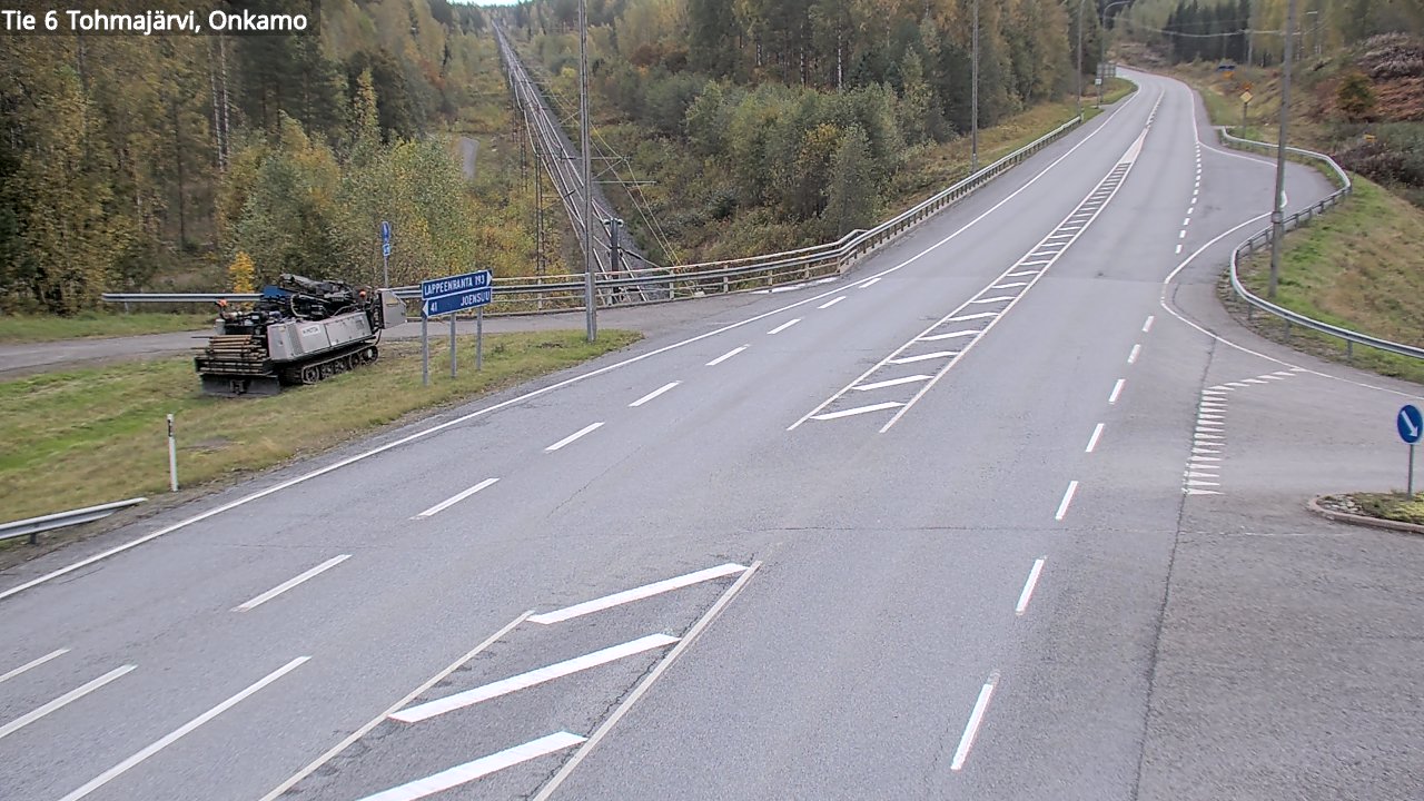 Weather Camera Image Road 6 Tohmajärvi, Onkamo, Tohmajärvi, Pohjois-Karjala