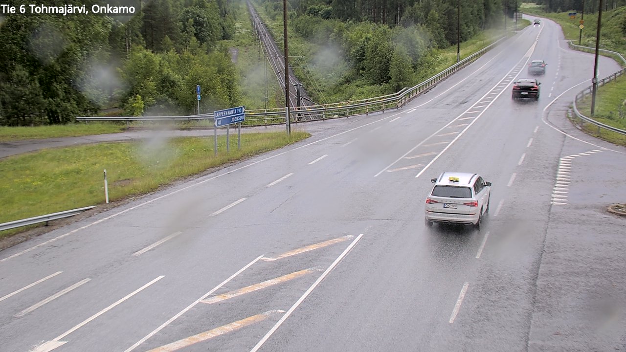 Weather Camera Image Road 6 Tohmajärvi, Onkamo, Tohmajärvi, Pohjois-Karjala