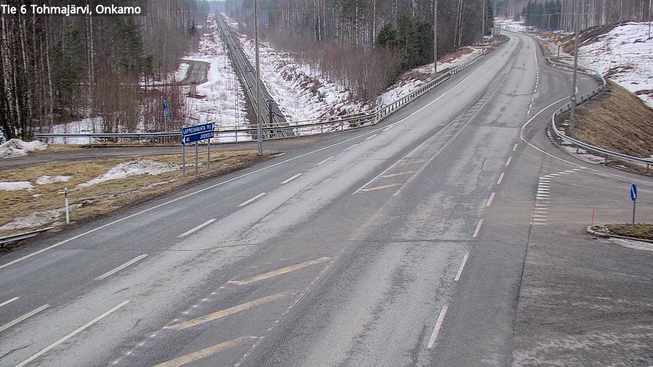 Weather Camera Image Road 6 Tohmajärvi, Onkamo, Tohmajärvi, Pohjois-Karjala