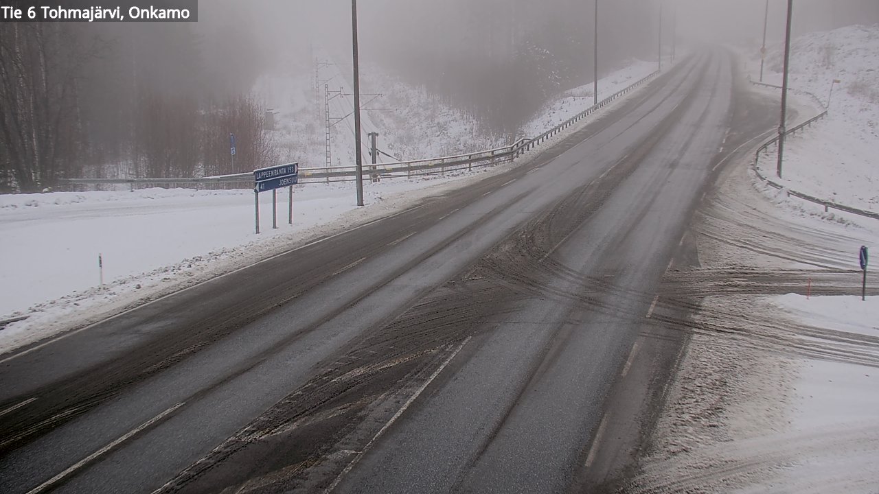 Weather Camera Image Road 6 Tohmajärvi, Onkamo, Tohmajärvi, Pohjois-Karjala