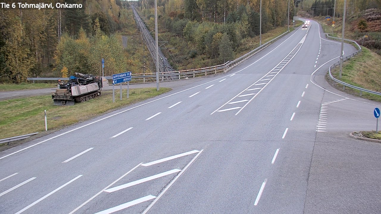 Weather Camera Image Road 6 Tohmajärvi, Onkamo, Tohmajärvi, Pohjois-Karjala