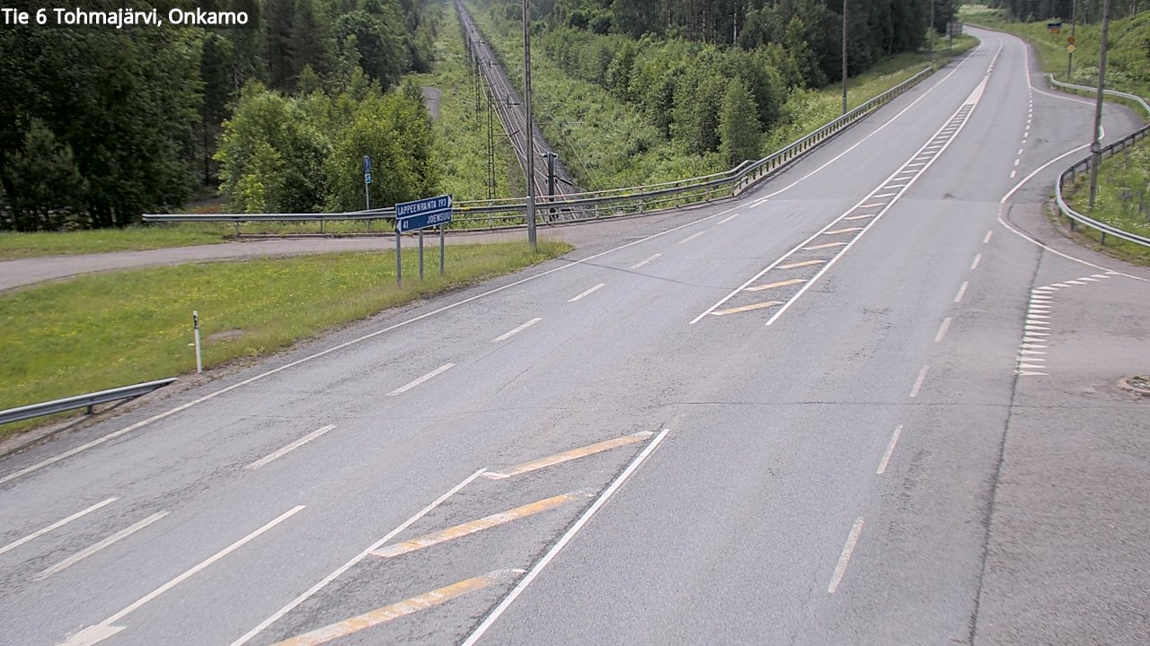 Weather Camera Image Väg 6 Tohmajärvi, Onkamo, Tohmajärvi, Pohjois-Karjala