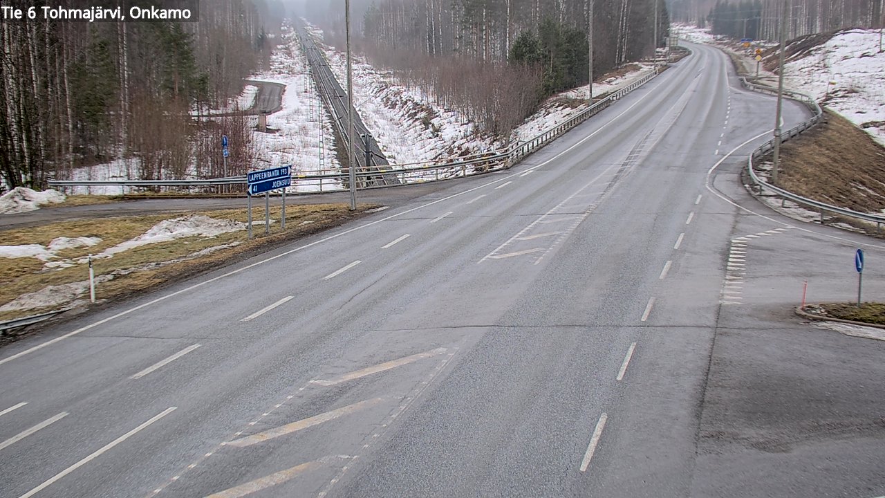Weather Camera Image Road 6 Tohmajärvi, Onkamo, Tohmajärvi, Pohjois-Karjala